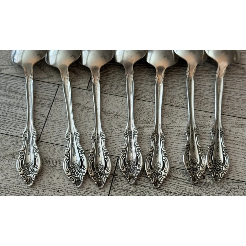 Oneida SILVER ARTISTRY COMMUNITY Teaspoons Set of 7 Silverplated 1965 Vintage